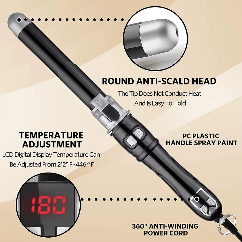 StyleWave Long Barrel Curler | Ceramic Barrel Curling Iron