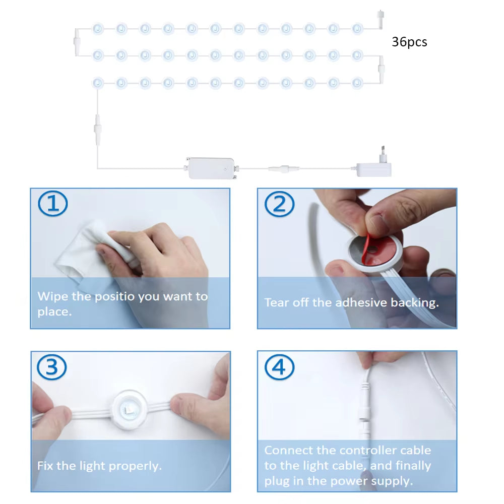 Smart WIFI RGBIC Outdoor Permanent Lights