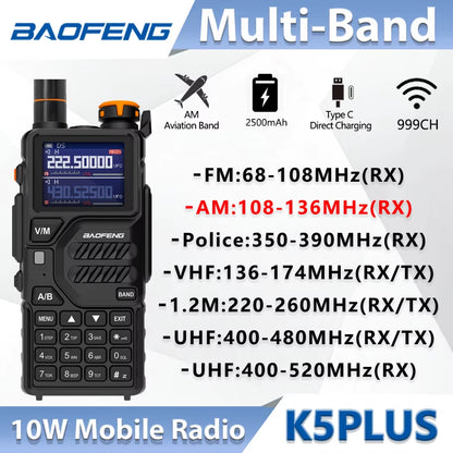 BAOFENG K5PLUS Tri-Band Radio Set