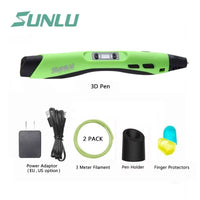 SUNLU SL-300 3D Printing Pen Support PLA/ABS Filament 1.75Mm Gifts for Creative Craft and as Gifts Free Fast Shipping