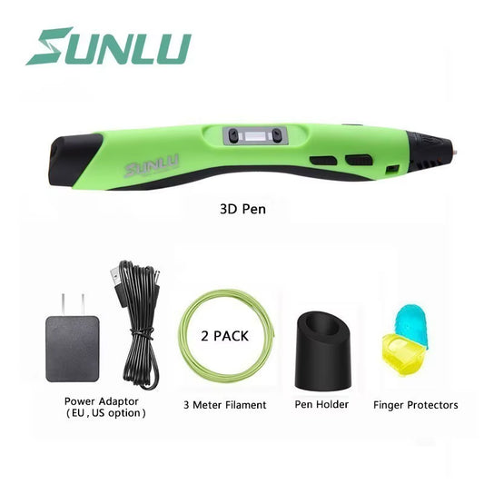 SUNLU SL-300 3D Printing Pen Support PLA/ABS Filament 1.75Mm Gifts for Creative Craft and as Gifts Free Fast Shipping