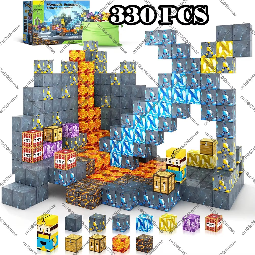 Magnetic Building Blocks Mine World