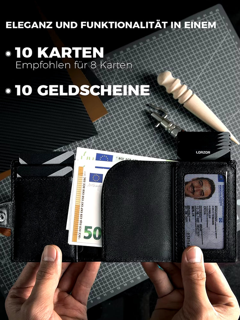 RFID-Blocking Leather Wallet