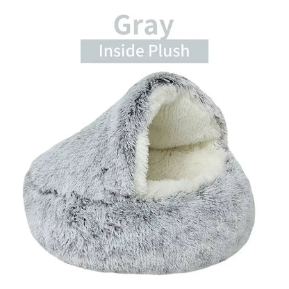 Winter Plush Pet Cat Bed