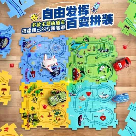 Puzzle Race Car Track Set