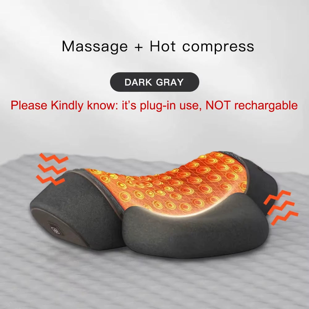 Heated Waist Support Pillow with Massage