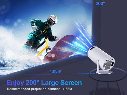 Magcubic HY300 Pro Projector 200ANSI Native 720P Wireless Screen Mirroring System Dual Band Wifi Hi-Chip A3100 for Home Theater