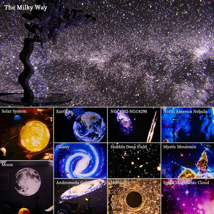 360° Galaxy Starry Sky Projector Night Lamp