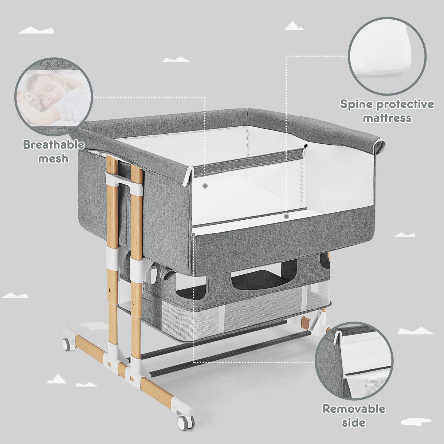 HARPPA Twin Bassinet