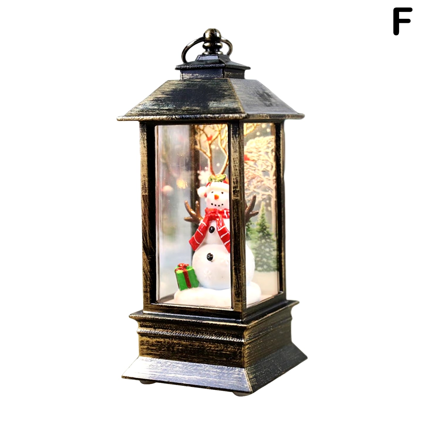 Vintage Santa LED Christmas Lantern