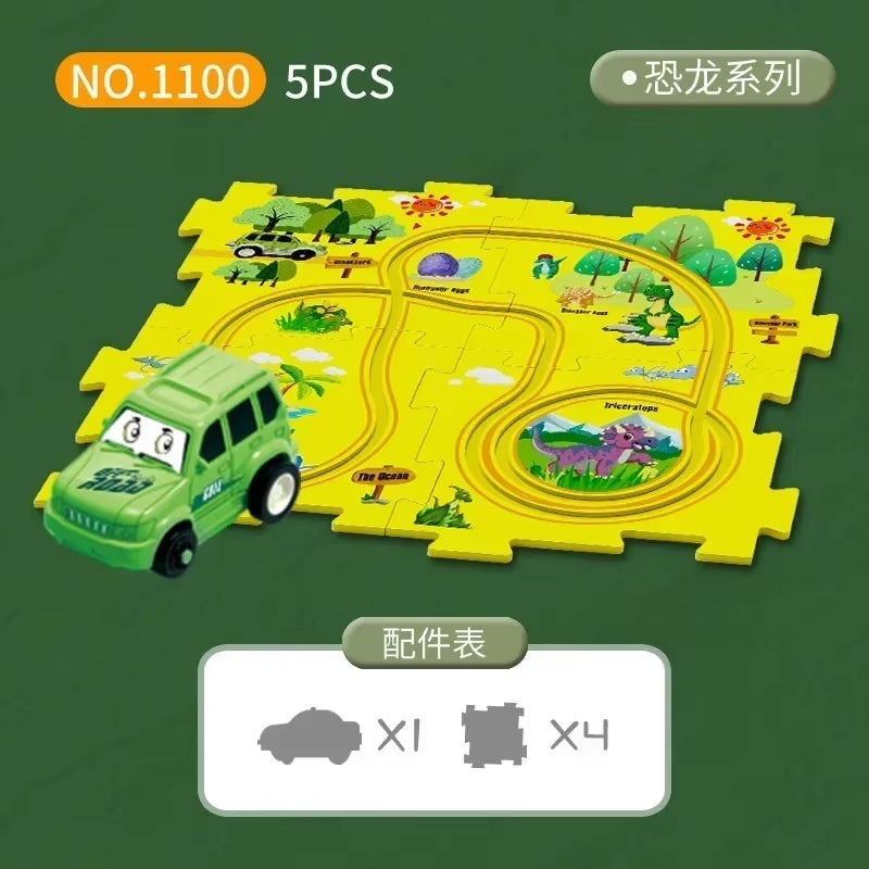 Puzzle Race Car Track Set