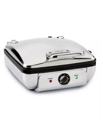 All-Clad Gourmet Mechanical Stainless Steel Belgian Waffle Maker with Removable Plates, 4 Slice