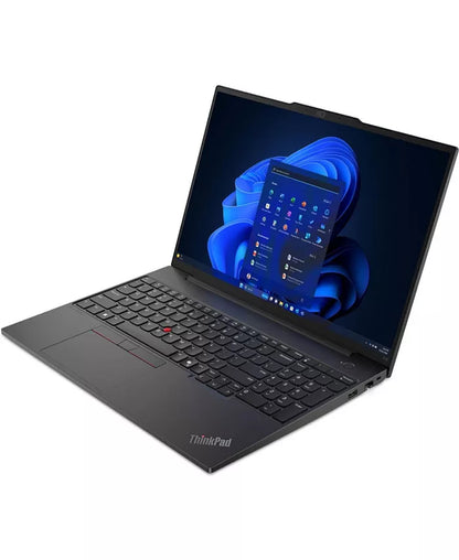 Lenovo ThinkPad E16 Gen 2 AI Powered Laptop 16.0" Touchscreen IPS WUXGA (Intel Ultra 5-125U, 16GB DDR5, 512GB PCIe SSD, Backlit KYB, FP Thunderbolt 4, Win 11 Pro) w/Hub