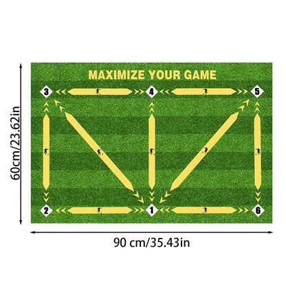 DribbleMaster Foldable Soccer Training Mat