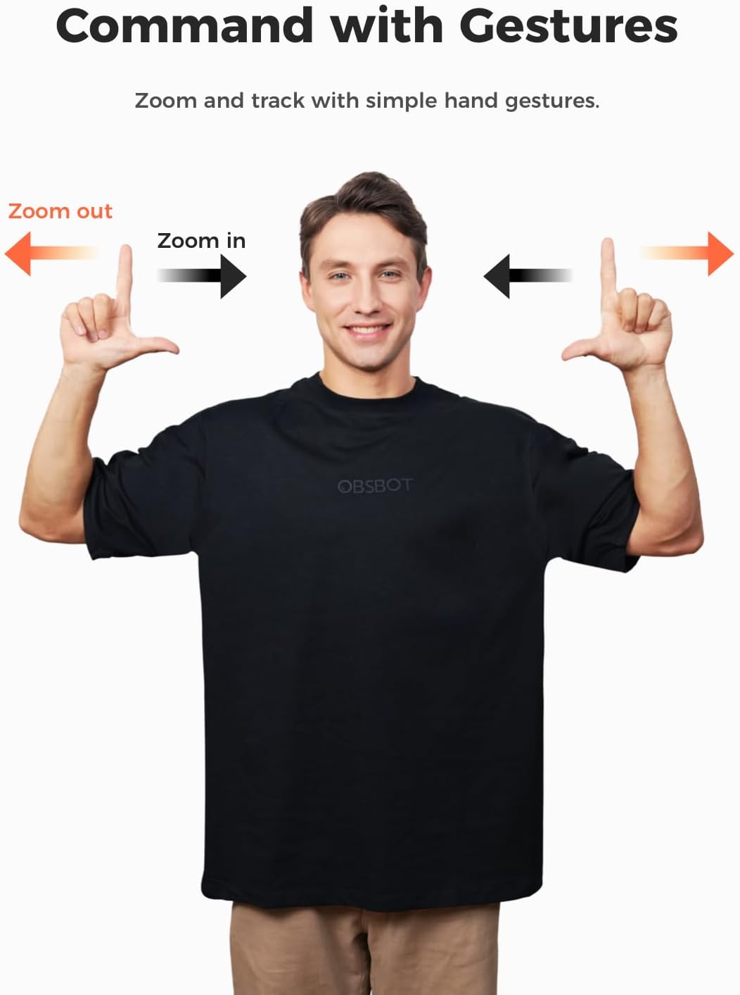 OBSBOT Tiny 2 Lite PTZ 4K Webcam 1080P@60Fps HDR with AI Tracking Privacy Cover Microphone 1/2" Sensor USB2.0 Plug&Play