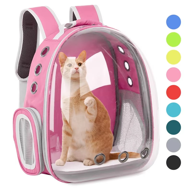 PetPals Transparent Travel Carrier Backpack