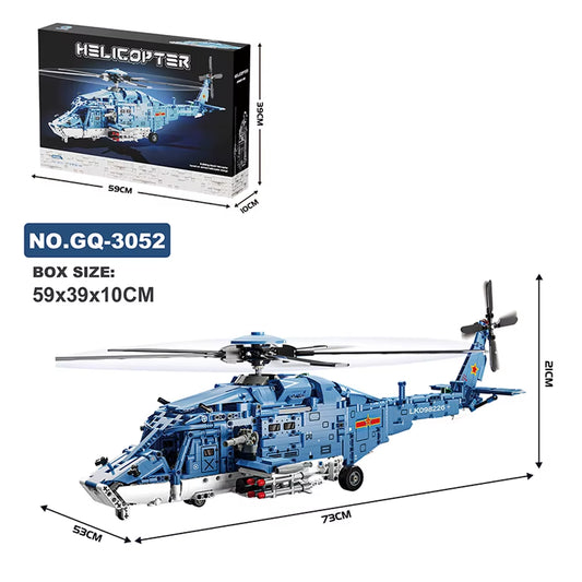 Armed Helicopter Building Blocks Toy
