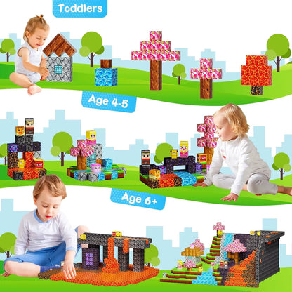 Magnetic Building Blocks Mine World