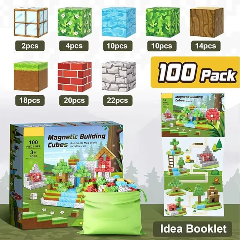 Magnetic Building Blocks Mine World