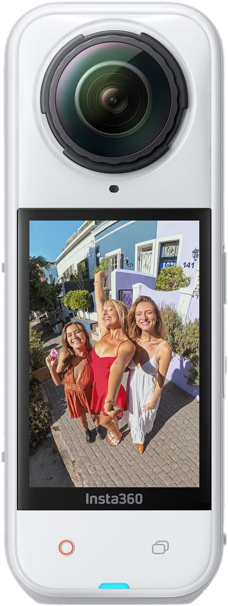 Insta360 X5 - Waterproof 8K 360° Action Camera, Leading Low Light, Invisible Selfie Stick Effect, Rugged and Replaceable Lens, 3-Hour Battery, Built-In Wind Guard, Stabilization, Triple AI Chip Design