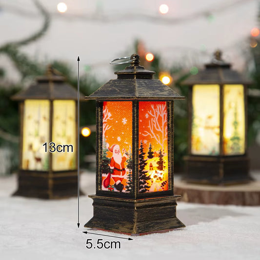 Jolly Santa LED Christmas Lantern