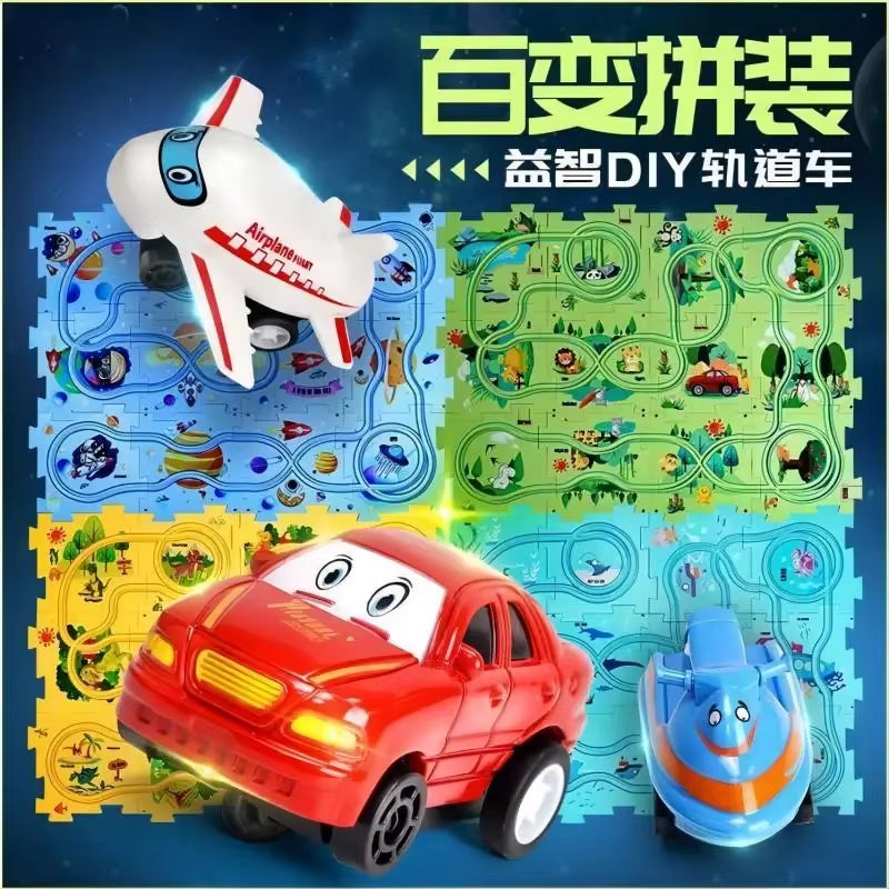 Puzzle Race Car Track Set