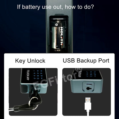 Ttlock Touchscreen Bluetooth Padlock