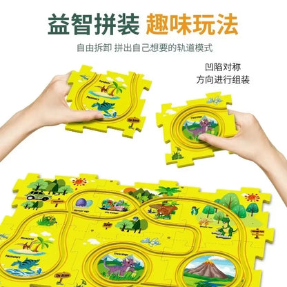 Puzzle Race Car Track Set