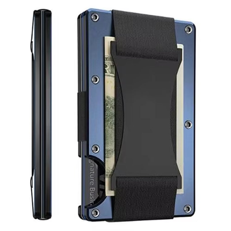 CarbonEdge Slim RFID Wallet with Money Clip