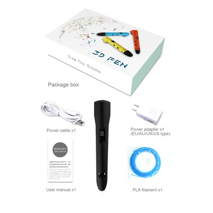 QCREATE Adjustable Temperature 3D Pen