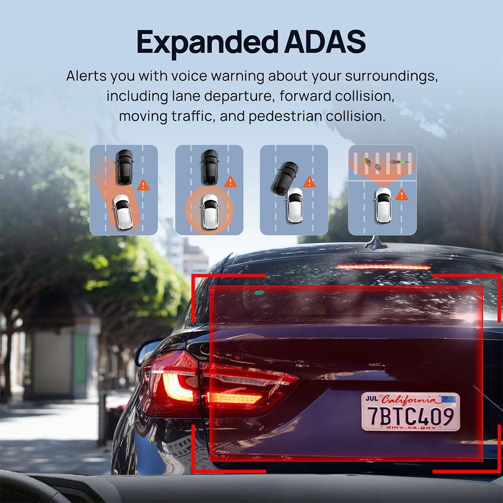 70Mai Dash Cam M500 2.7K HD with Built-In Emmc, 170° FOV & HDR Recording