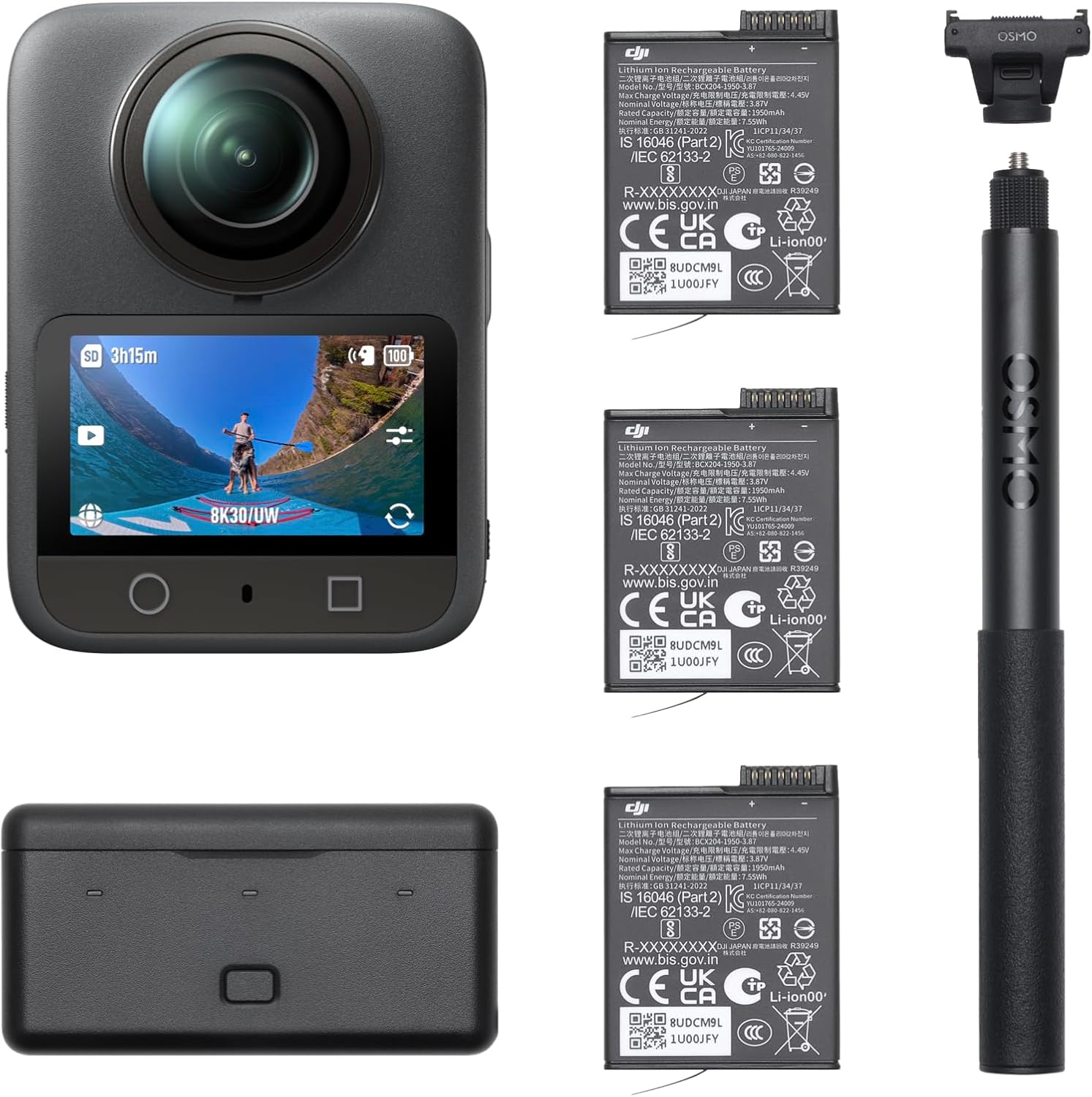 DJI Osmo 360 Camera, Waterproof 360° Action Camera with 1-Inch 360° Imaging, Native 8K 360° Video