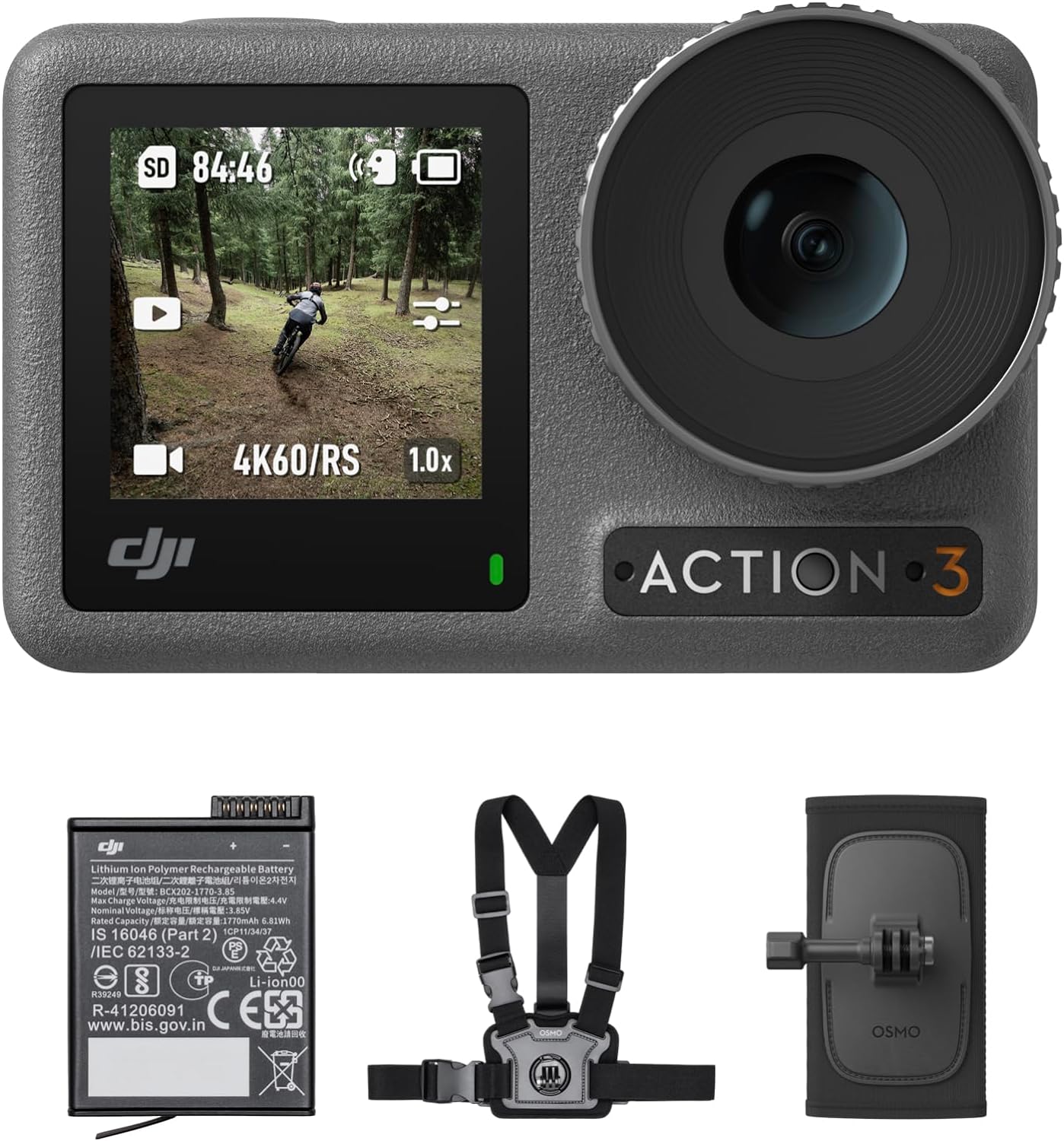 DJI Osmo 360 Camera, Waterproof 360° Action Camera with 1-Inch 360° Imaging, Native 8K 360° Video