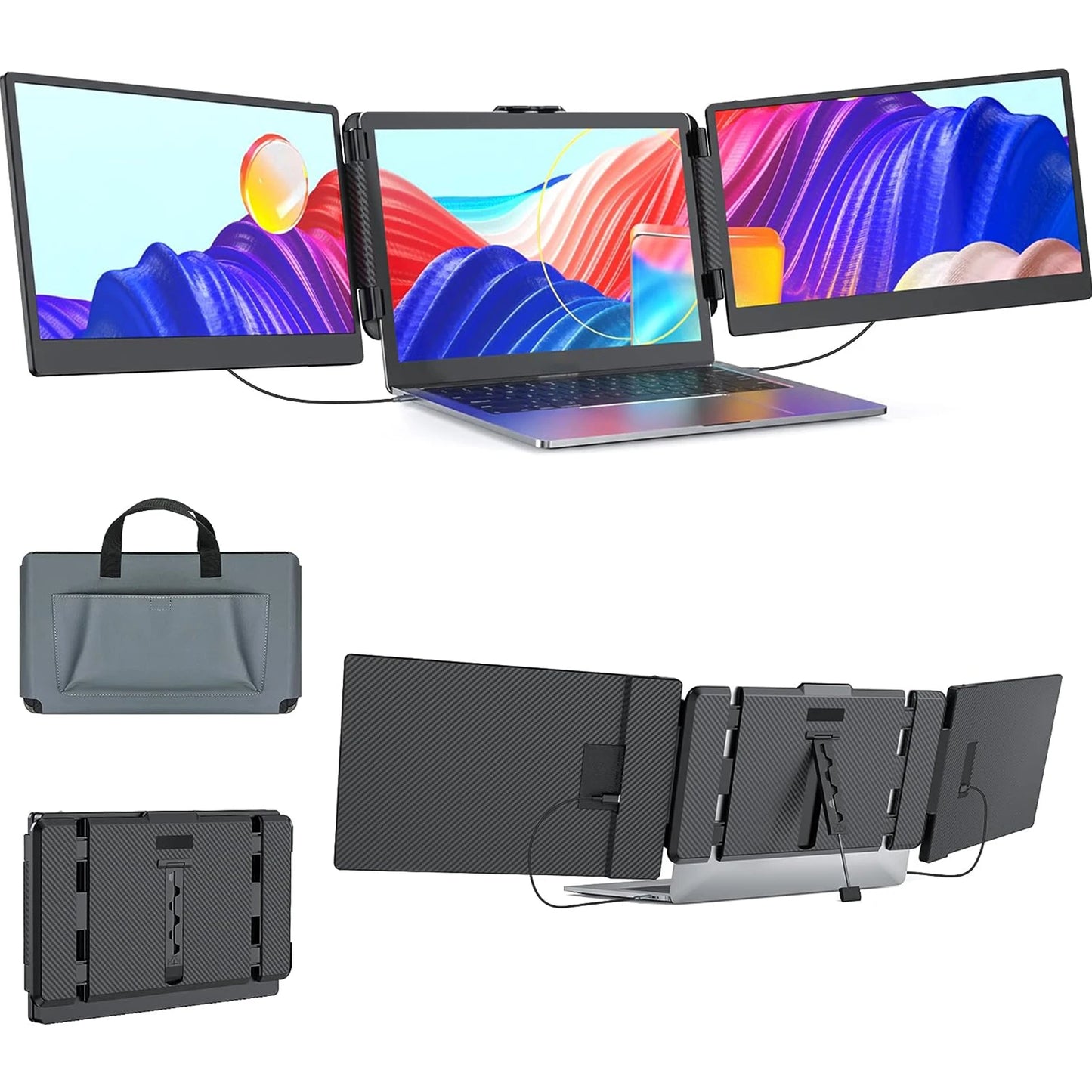 P2S 14" IPS 1080P Dual Laptop Display