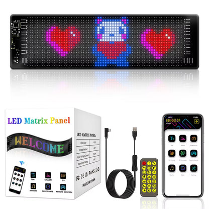 Bluetooth LED Car Display