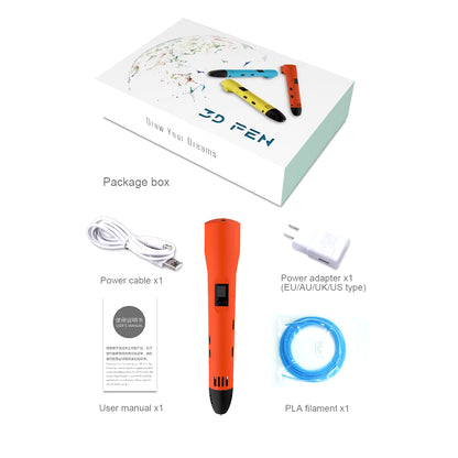 QCREATE Adjustable Temperature 3D Pen