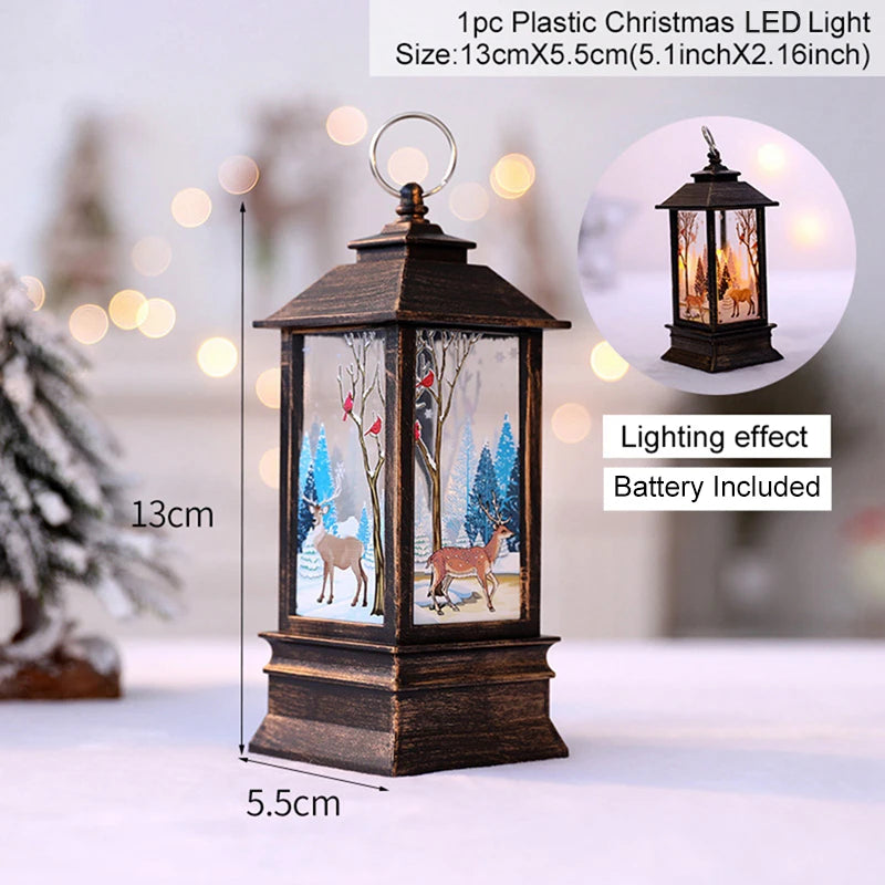 Jolly Santa LED Christmas Lantern