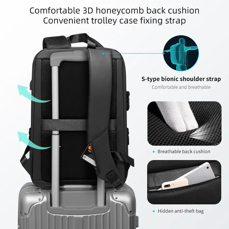 Fenruien Anti-Theft Laptop Backpack