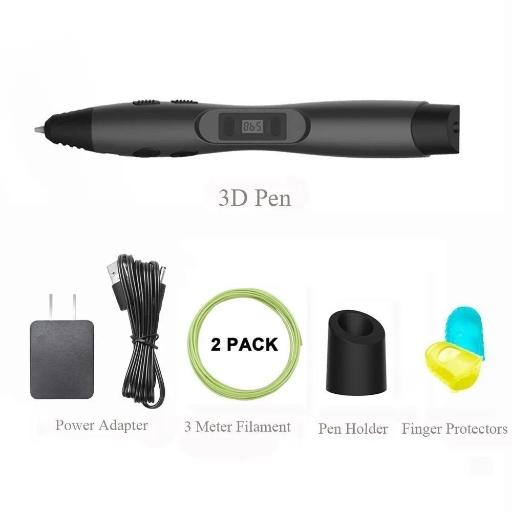 SUNLU SL-300 3D Printing Pen Support PLA/ABS Filament 1.75Mm Gifts for Creative Craft and as Gifts Free Fast Shipping