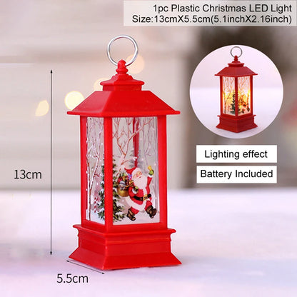 Jolly Santa LED Christmas Lantern