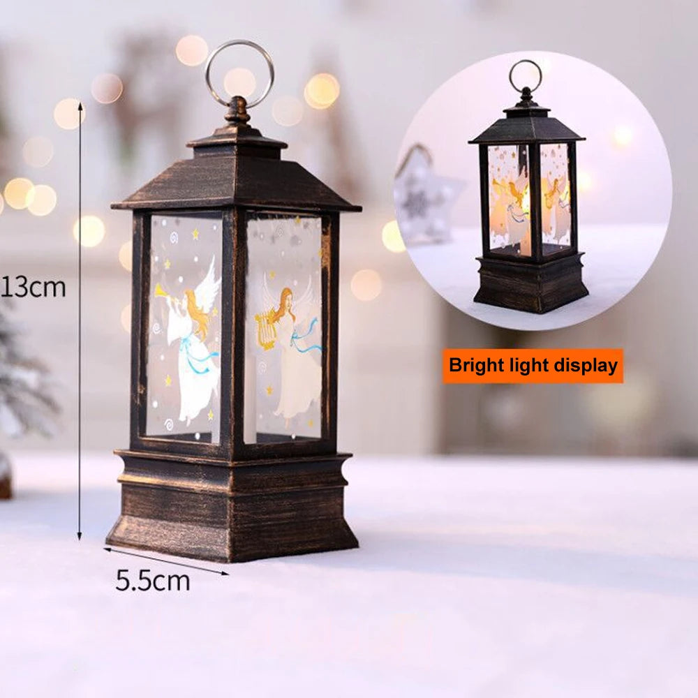 Jolly Santa LED Christmas Lantern
