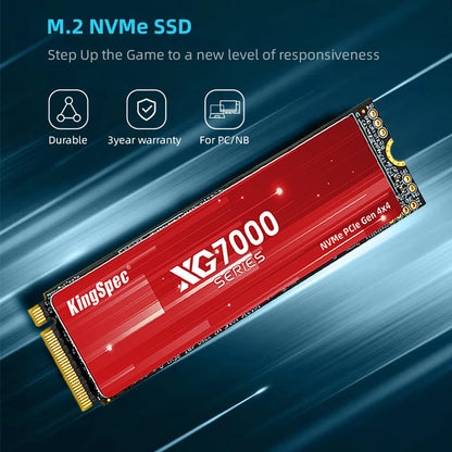 Kingspec SSD M2 Nvme 512G 1TB 2TB 4TB Ssd M.2 2280 Pcie 4.0 SD Nmve Gen4 Hard Disk Drives