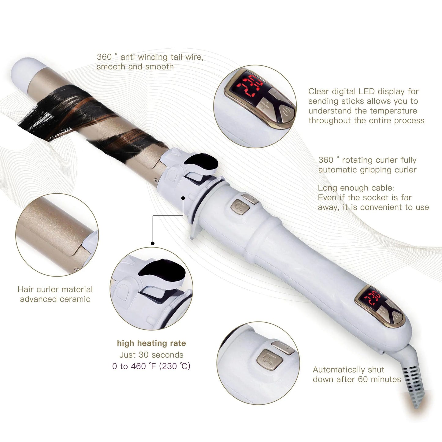 Beachwaver Curler | Ceramic Barrel Curling Iron
