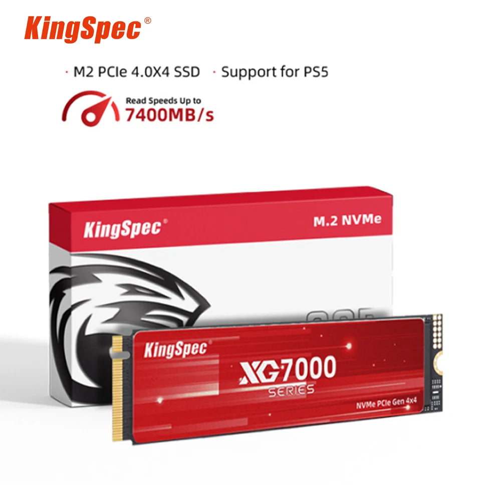 Kingspec SSD M2 Nvme 512G 1TB 2TB 4TB Ssd M.2 2280 Pcie 4.0 SD Nmve Gen4 Hard Disk Drives