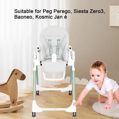 Portable Dining Chair Cover Baby PU Leather Dining Chair Pad Soft Multifunctional Seat Cover with Padding for Kids Children