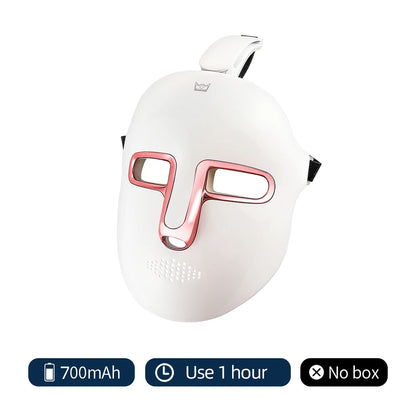 7 Colors Photon Facial LED Mask Red Light Therapy anti Aging Face Neck Beauty Mask Relaxation Treatment