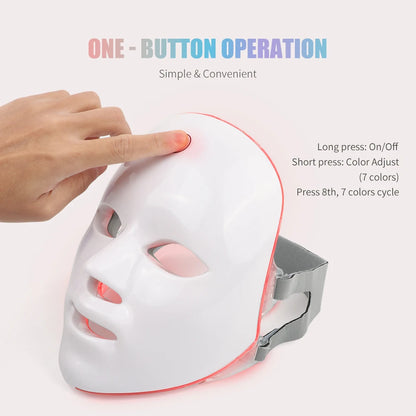 7-Color LED Face Therapy Mask