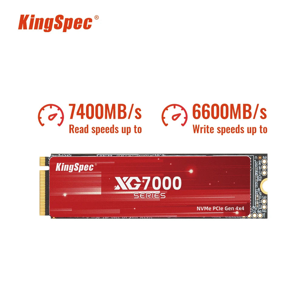 Kingspec SSD M2 Nvme 512G 1TB 2TB 4TB Ssd M.2 2280 Pcie 4.0 SD Nmve Gen4 Hard Disk Drives