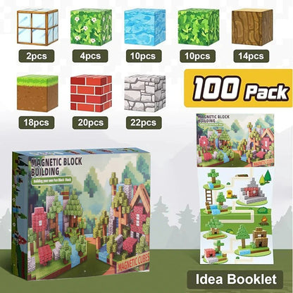 100pcs Magnetic Building Blocks