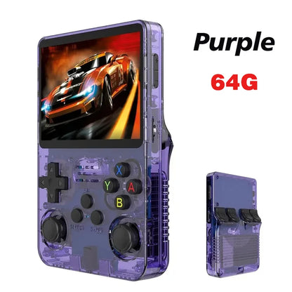 Retro R36S Handheld Video Game Console 3.5 Inch IPS Screen with 128GB Preloaded Games
